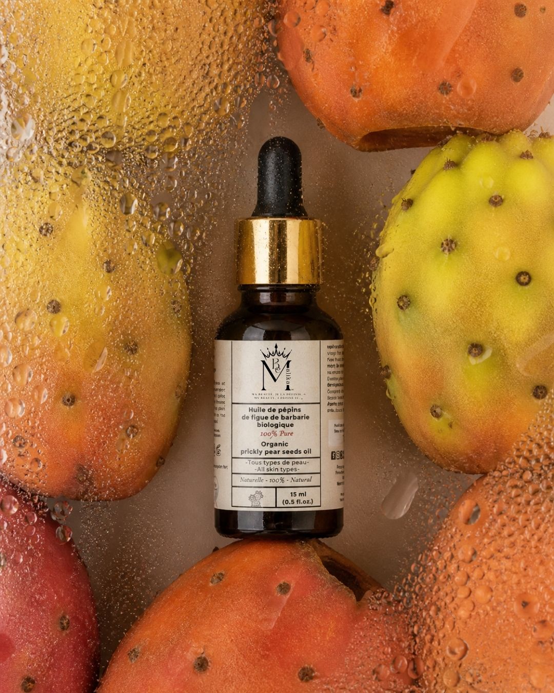 Organic prickly pear seed oil